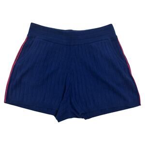 16-1 NO NAME Women's NWT $295 100% Cashmere Indigo Shorts Large